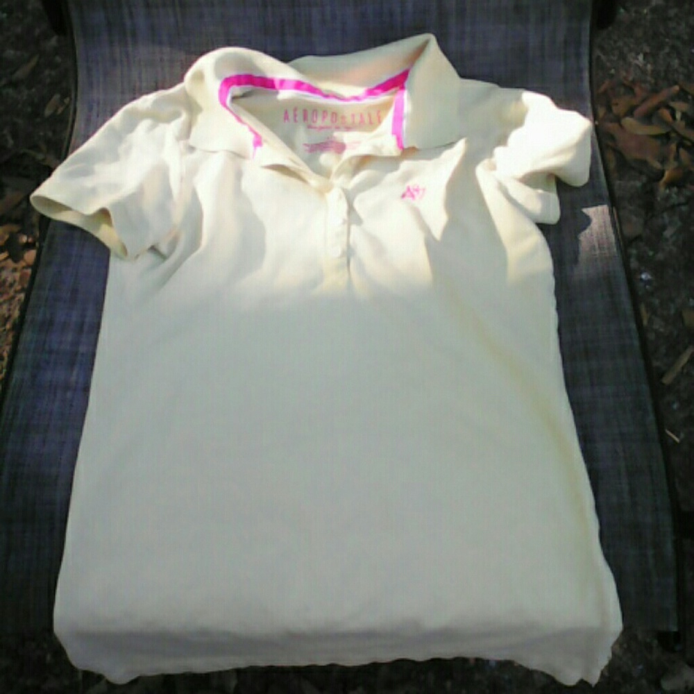 Small women's Aeropostale yellow Polo